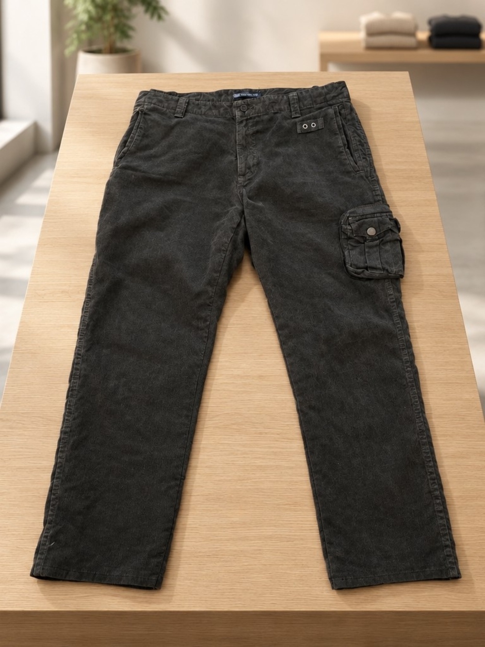 John Varvatos Flight Cargo Corduroy Pants Men's 36x31 Army Grunge Punk Rare